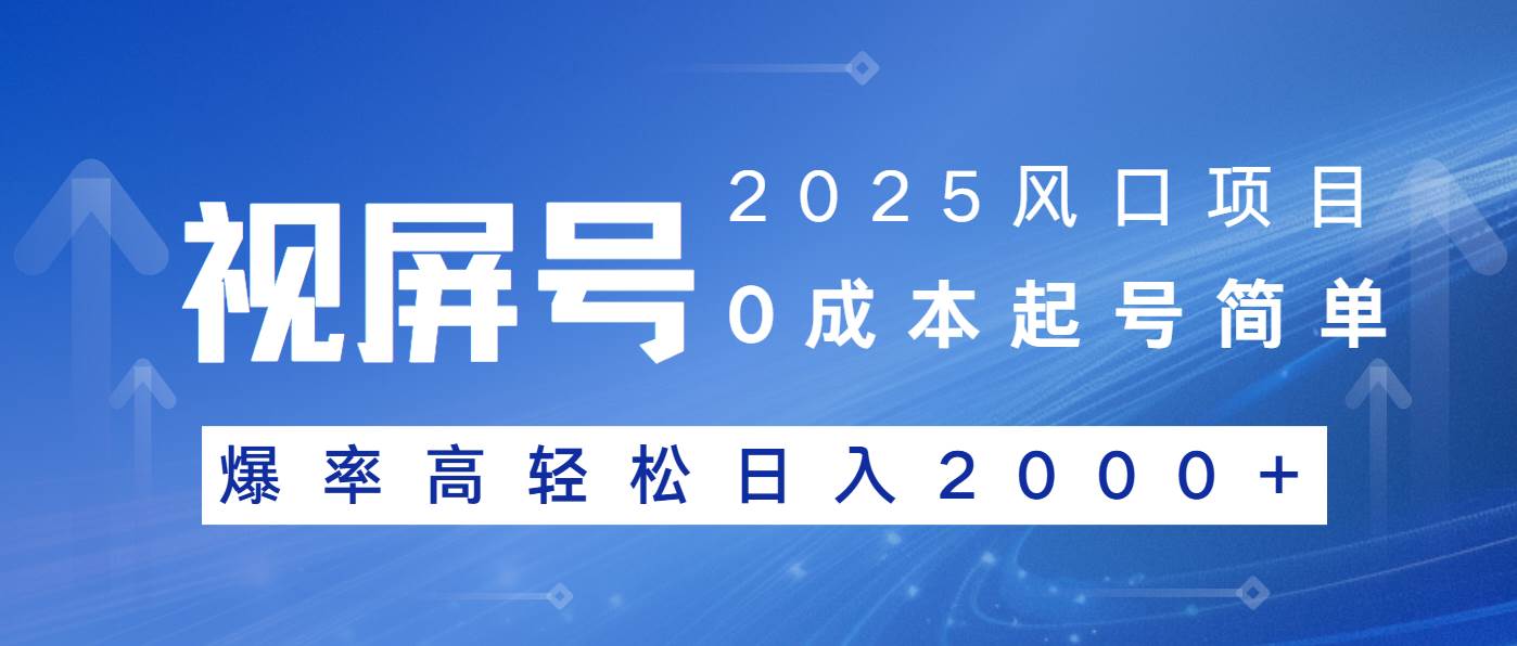 (14157期)2025风口项目,视频号带货,起号简单,爆率高轻松日入2000+-智点网