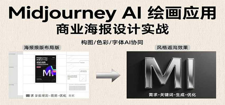 Midjourney AI绘画应用，关键词指令解析、漫画头像制作、海报设计、3D人物生成等-智点网