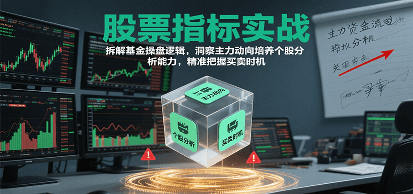 股票指标实战，基金操盘逻辑拆解，洞察主力动向培养个股分析能力把握买卖时机(更新)-智点网