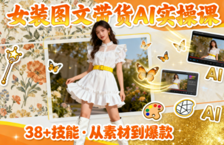 女装图文带货的AI实操课-智点网