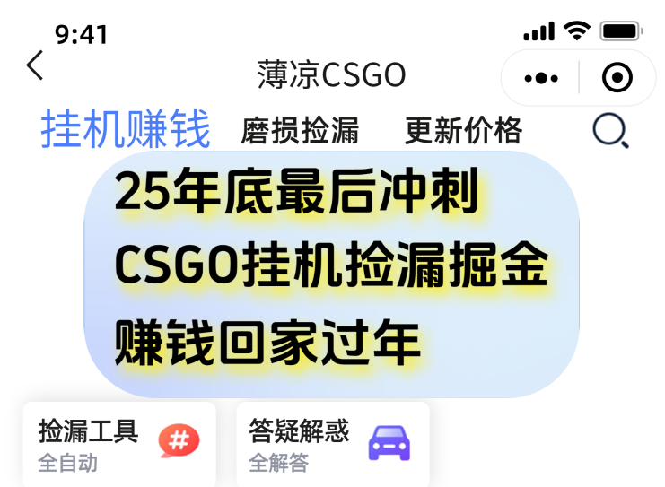 用CSGO游戏挂机捡漏掘金赚钱掘金，一部手机轻松日入500+-智点网