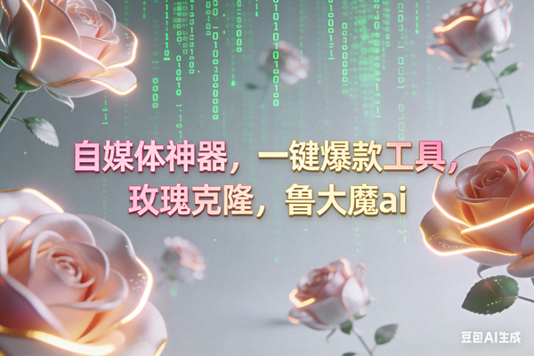 （16957期）ai鲁大魔，自媒体必备的软件，玫瑰克隆神器，一键爆款，详细教程-智点网