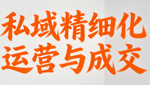 楚老师·私域精细化运营与成交-智点网