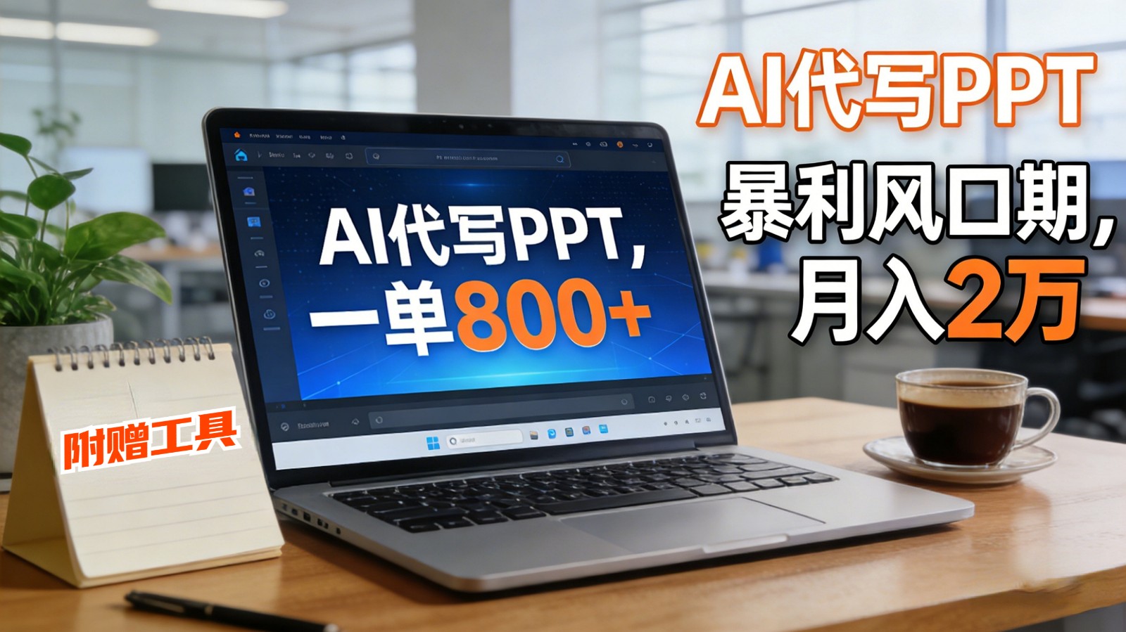 AI 代写做 PPT！一单狂赚 800+，风口期月入 2 万(工具 + 提示词直接送)-智点网