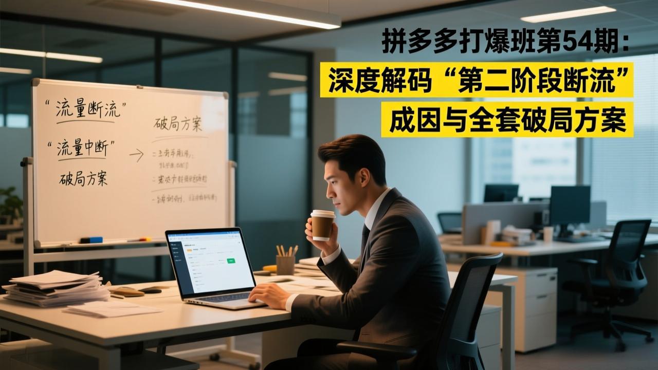 拼多多打爆班第54期：深度解码“第二阶段断流”成因与全套破局方案-智点网