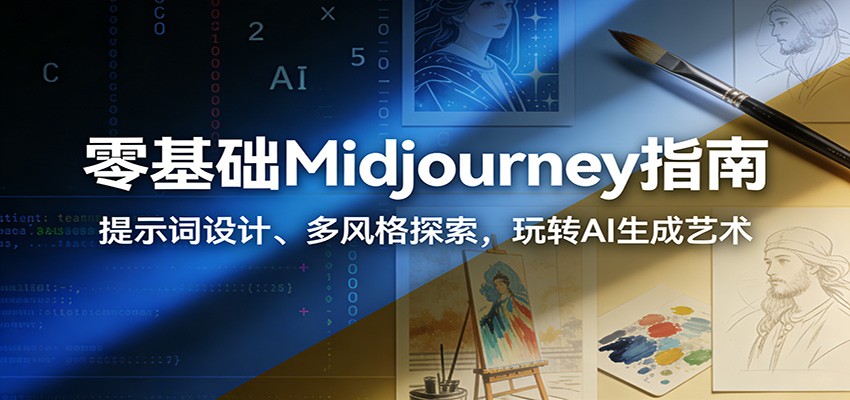 零基础Midjourney指南：提示词设计、多风格探索，玩转AI生成艺术-智点网