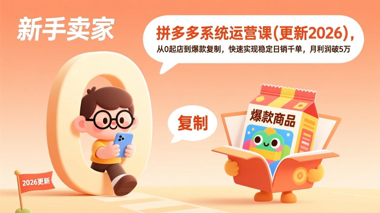 拼多多系统运营课(更新2026-智点网