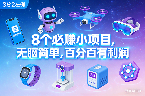 （17075期）8个必赚小项目，无脑简单，百分百有利润，副业首选，日入300+-智点网