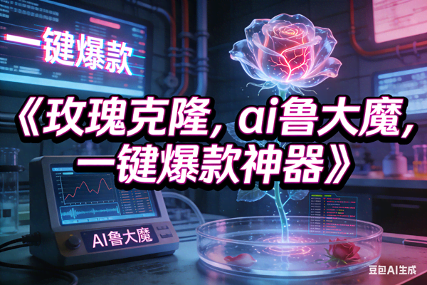 （17076期）玫瑰克隆神器，ai鲁大魔，自媒体必备神器，一键爆款，详细教程-智点网