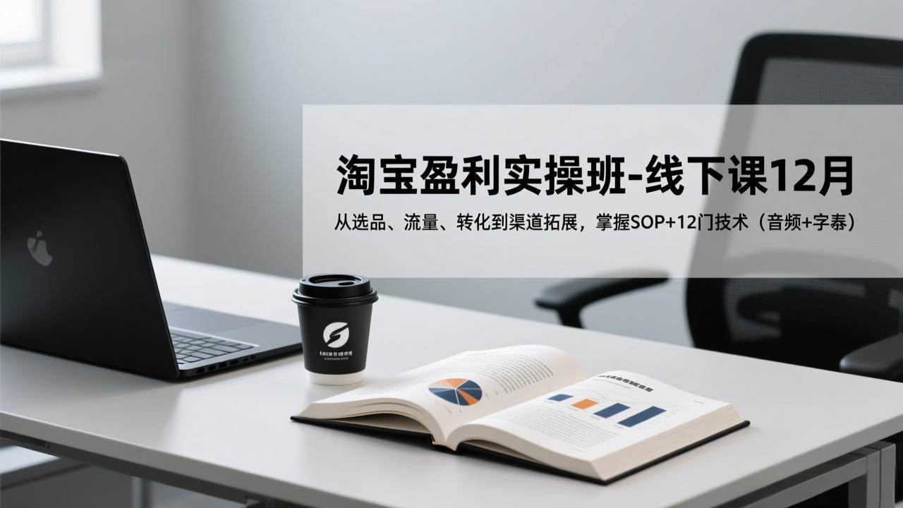 （17079期）淘宝盈利实操班-线下课12月，从选品、流量、转化到渠道拓展，掌握SOP+12门技术（音频+字幕）-智点网