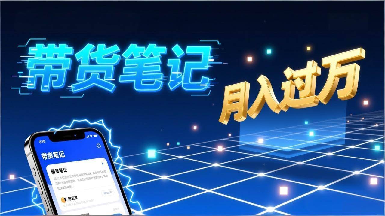 （17229期）小红书爆款笔记带货实战：拆解封面标题正文全要素，手把手教你单篇笔记带货月入过万-智点网
