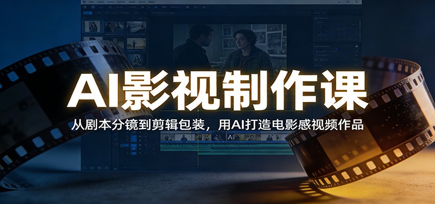 AI影视制作课：从剧本分镜到剪辑包装，用AI打造电影感视频作品-智点网