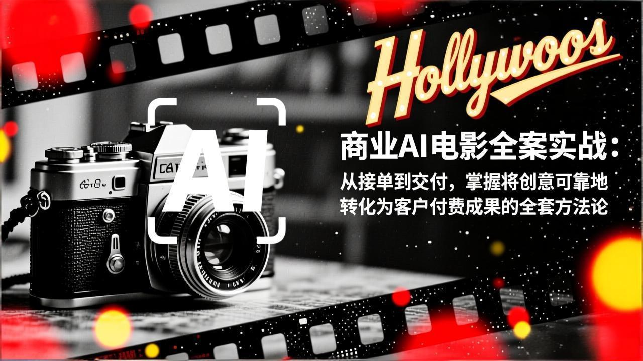 商业AI电影全案实战：从接单到交付，掌握将创意可靠地转化为客户付费成果的全套方法论-智点网