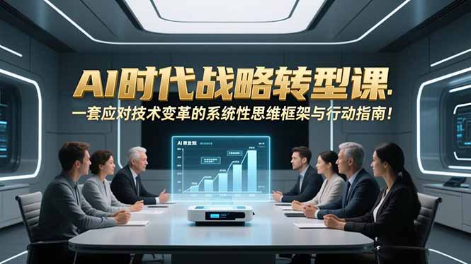 AI时代战略转型课：一套应对技术变革的系统性思维框架与行动指南！-智点网