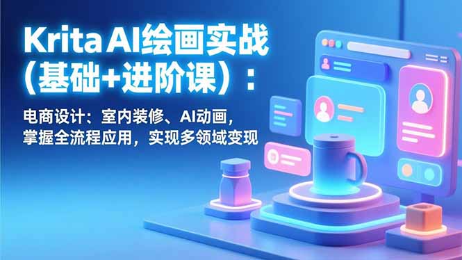 Krita AI绘画实战(基础+进阶课-智点网