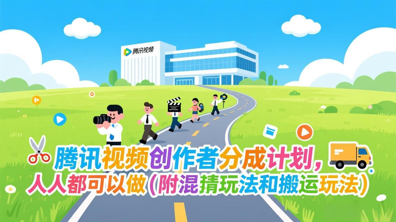 腾讯视频创作者分成计划，人人都可以做(附混剪玩法和搬运玩法-智点网