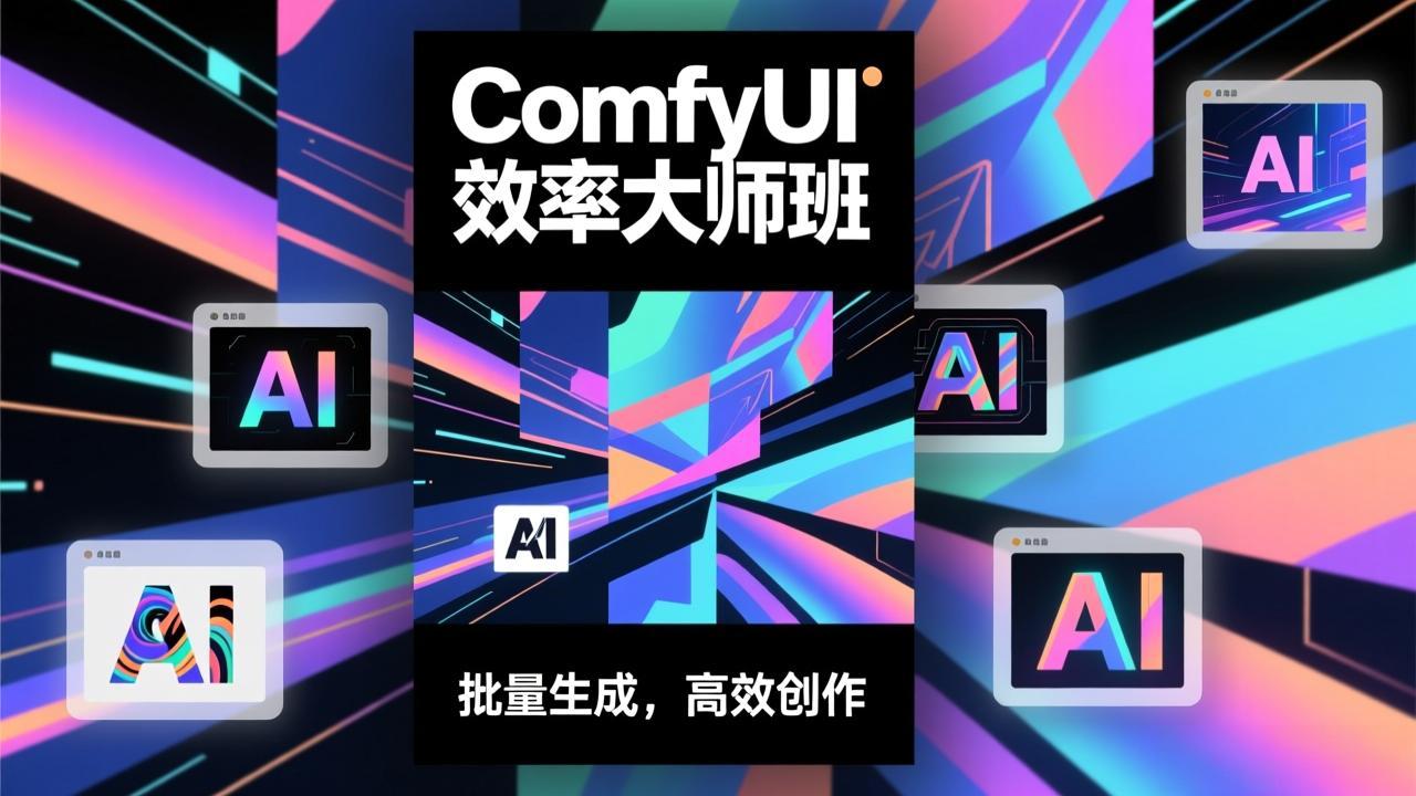 ComfyUI效率大师班：工作流搭建，批量生成，将个人AI出图效率提升5-10倍，月接单收入1-3万-智点网