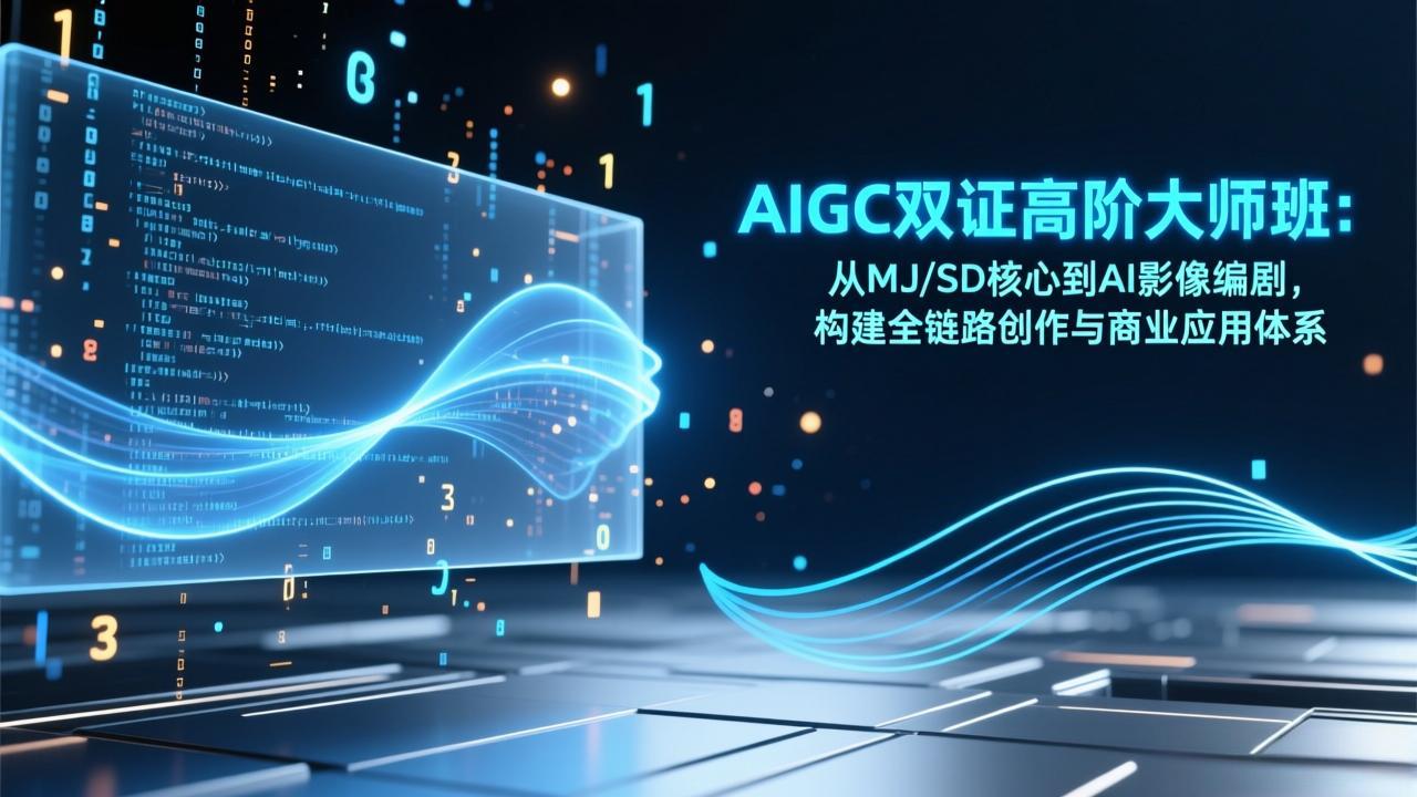 AIGC双证高阶大师班：从MJ/SD核心到AI影像编剧，构建全链路创作与商业应用体系-智点网