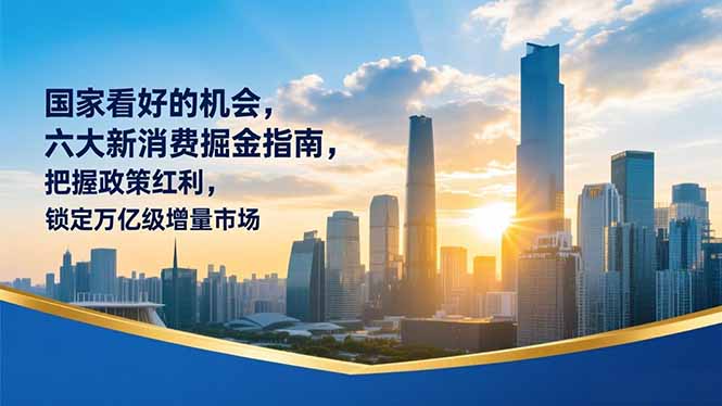 某付费文章：国家看好的机会，六大新消费掘金指南，把握政策红利，锁定万亿级增量市场-智点网