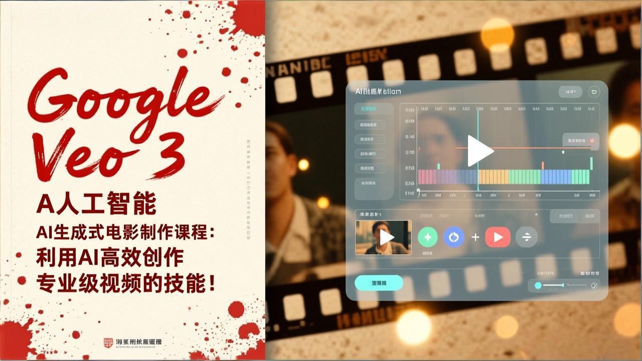 Google Veo 3人工智能AI生成式电影制作课程：利用AI高效创作专业级视频的技能！-智点网