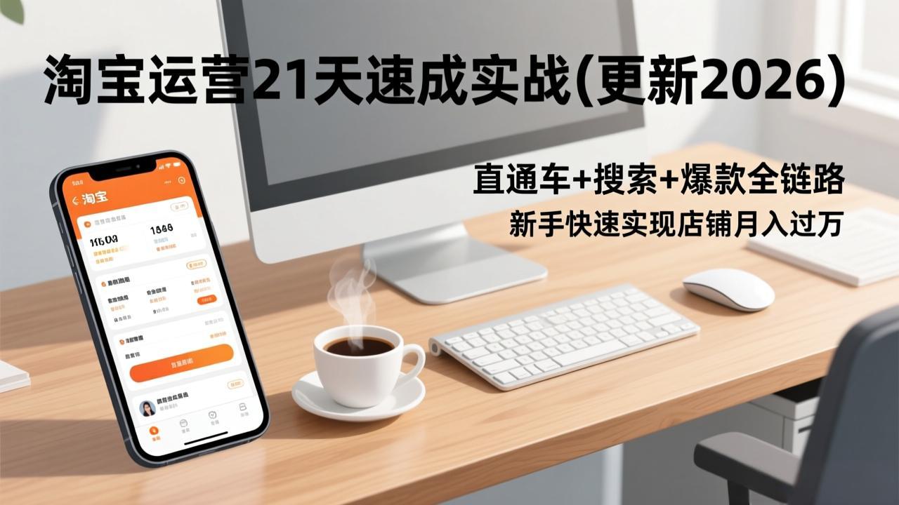 淘宝运营21天速成实战(更新2026-智点网