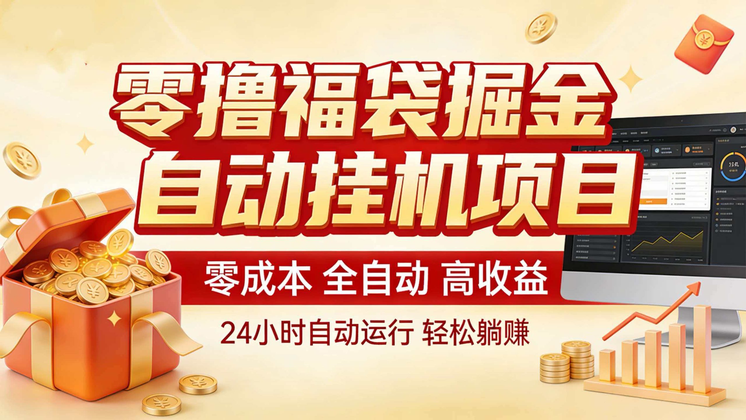 零撸福袋掘金！全自动挂机躺赚，新手也能上手-智点网