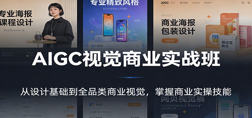 AIGC视觉商业实战班：从设计基础到全品类商业视觉，掌握商业实操技能-智点网