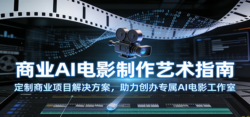 商业AI电影制作艺术指南：定制商业项目解决方案，助力创办专属AI电影工作室-智点网