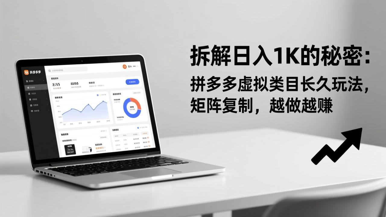 拆解日入 1K 的秘密：拼多多虚拟类目长久玩法，矩阵复制，越做越赚-智点网