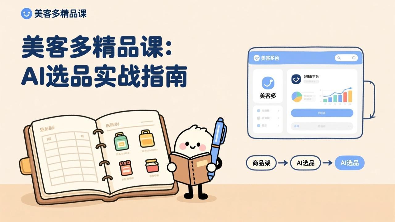 AI+美客多精品课，工具实操、数据选品、AI优化，新手也能快速上手，月入5000+美元-智点网