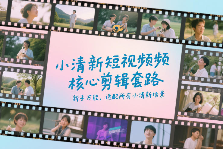 小清新短视频核心剪辑套路，新手万能，适配所有小清新场景-智点网