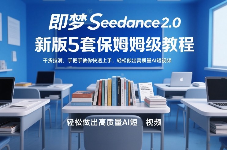 即梦Seedance2.0新版5套保姆级教程，干货拉满，手把手教你快速上手，轻松做出高质量AI短视频-智点网