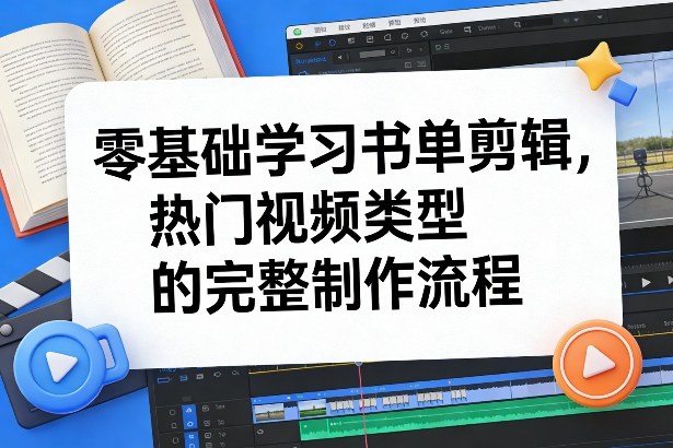 零基础学习书单剪辑，热门视频类型的完整制作流程(更新2026)-智点网