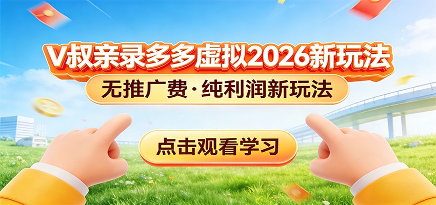 拼多多虚拟电商新玩法，0推广费0成本启动，专为新手打造-智点网