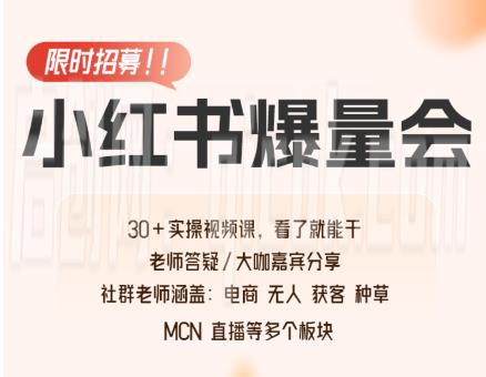 戴小胖小红书爆量会线上课2026年2月2(价值4980元)-智点网