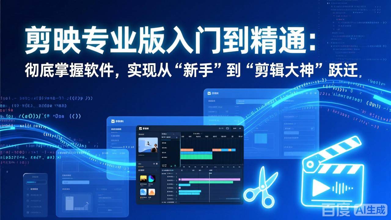 （17321期）剪映专业版入门到精通：彻底掌握软件，实现从“新手”到“剪辑大神”跃迁-智点网
