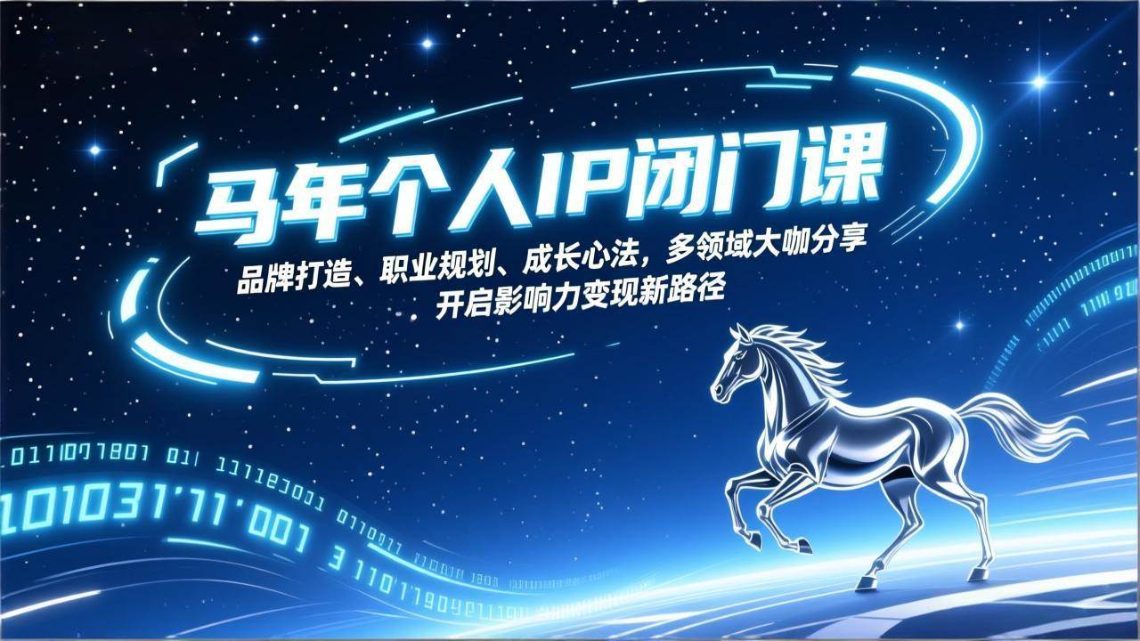 （17330期）马年个人IP闭门课，品牌打造、职业规划、成长心法，多领域大咖分享，开启影响力变现新路径-智点网