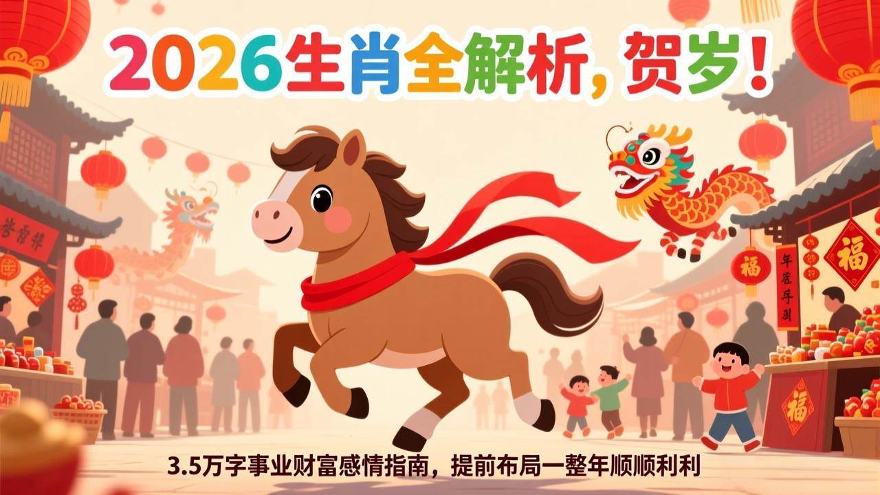 （17428期）付费文章：贺岁！2026生肖全解析，3.5万字事业财富感情指南，提前布局一整年顺顺利利-智点网
