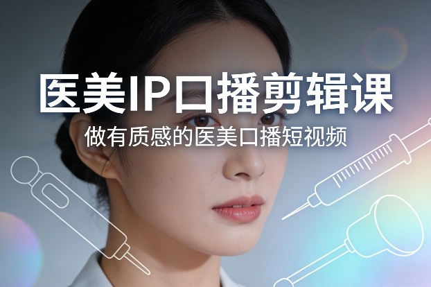 医美IP口播剪辑课，做有质感的医美口播短视频-智点网