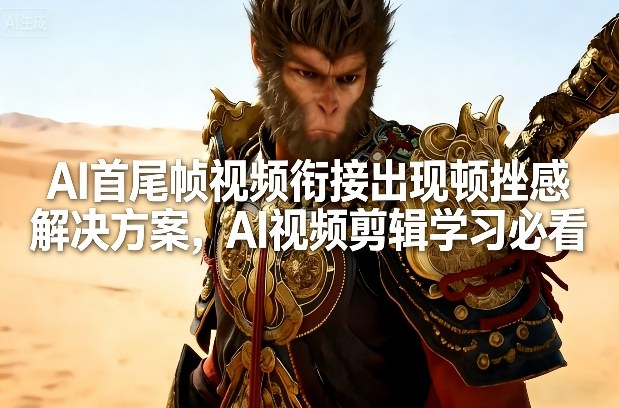AI首尾帧视频衔接出现顿挫感解决方案，AI视频剪辑学习必看-智点网