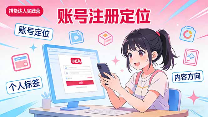 小红书带货达人实战营：账号注册定位、内容创作、选品策略、带货技巧、流量运营等-智点网