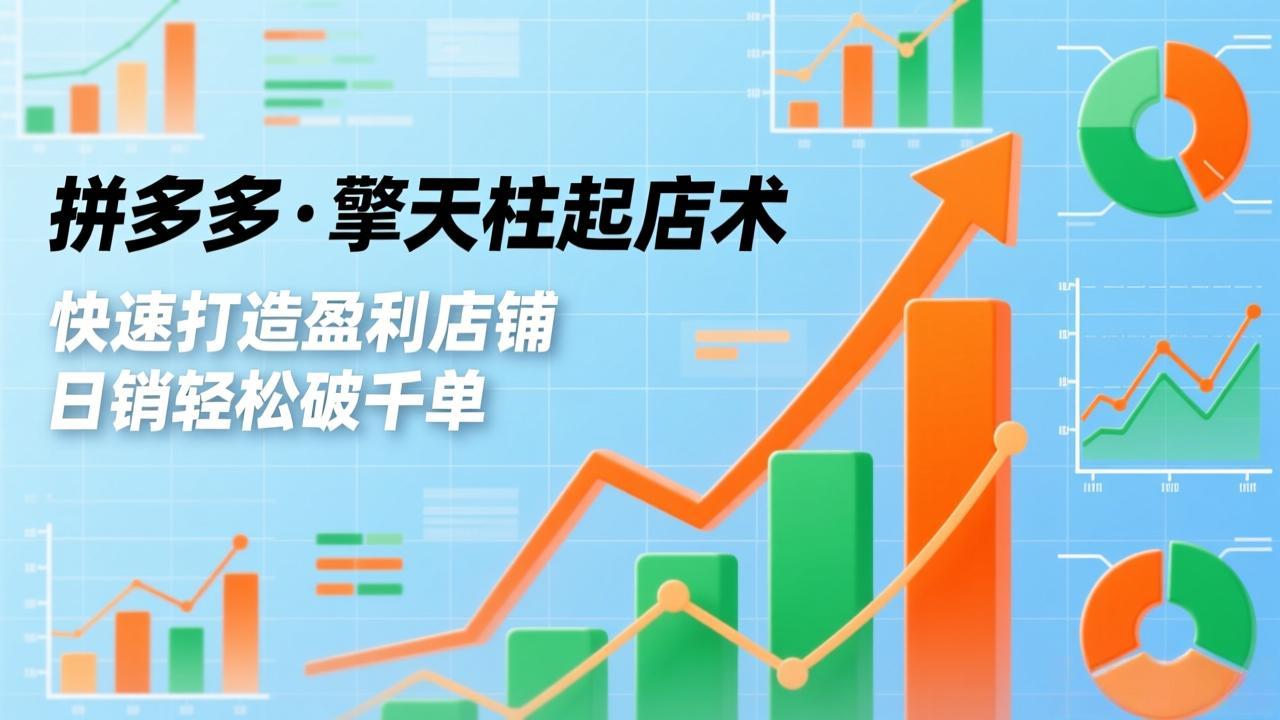 拼多多·擎天柱起店术，爆流布局、利润起飞、不断流，快速打造盈利店铺，日销破千单(更新-智点网