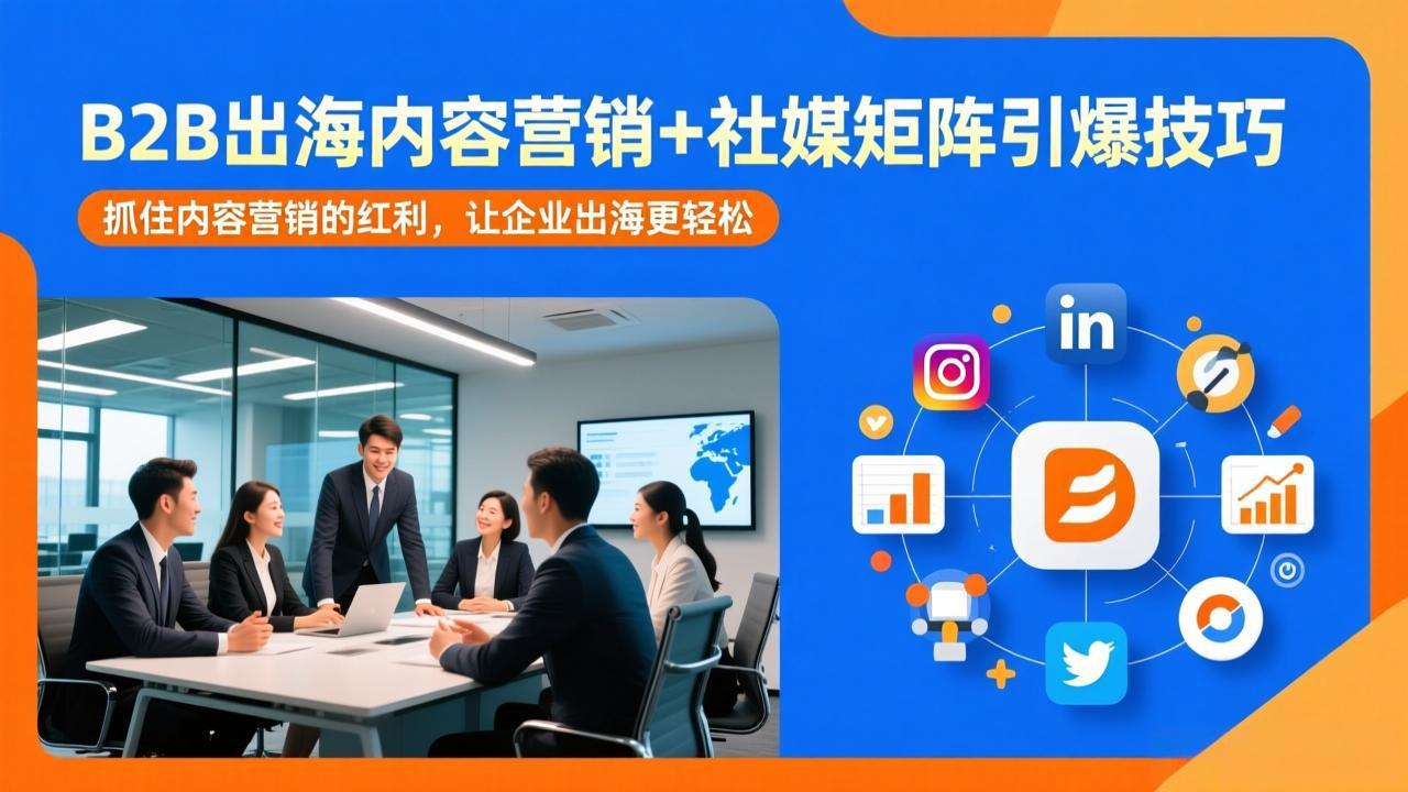 B2B出海内容营销+社媒矩阵引爆技巧：抓住内容营销的红利，让企业出海更轻松-智点网