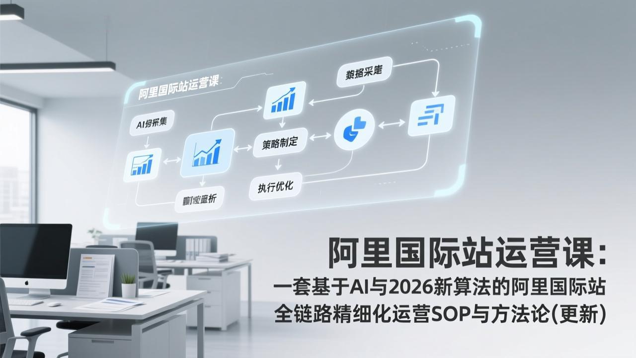 阿里国际站运营课：一套基于AI与2026新算法的阿里国际站全链路精细化运营SOP与方法论(更新-智点网