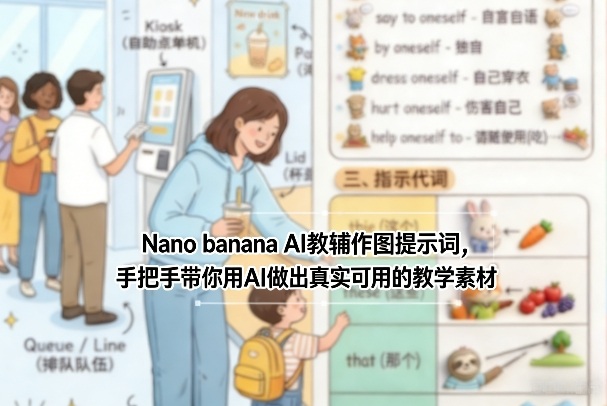 Nano banana AI教辅作图提示词，手把手带你用AI做出真实可用的教学素材-智点网