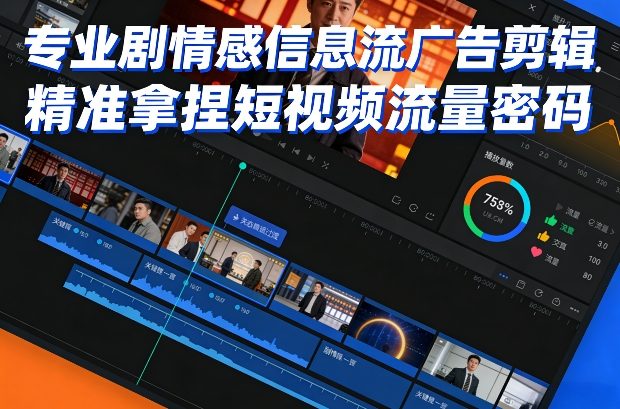 专业剧情感信息流广告剪辑，精准拿捏短视频流量密码-智点网