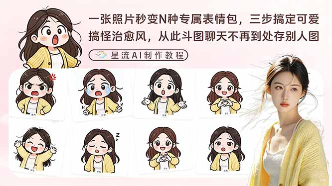 一张照片秒变N种专属表情包，三步搞定可爱搞怪治愈风，从此斗图聊天不再到处存别人图-智点网