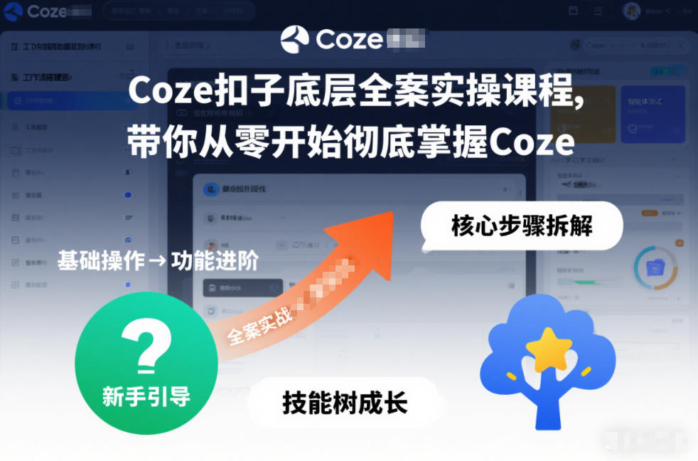 Coze扣子底层全案实操课程，带你从零开始彻底掌握Coze(更新3月)-智点网