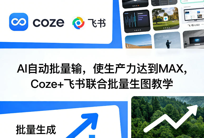 AI自动批量输，使生产力达到MAX，Coze+飞书联合批量生图教学-智点网