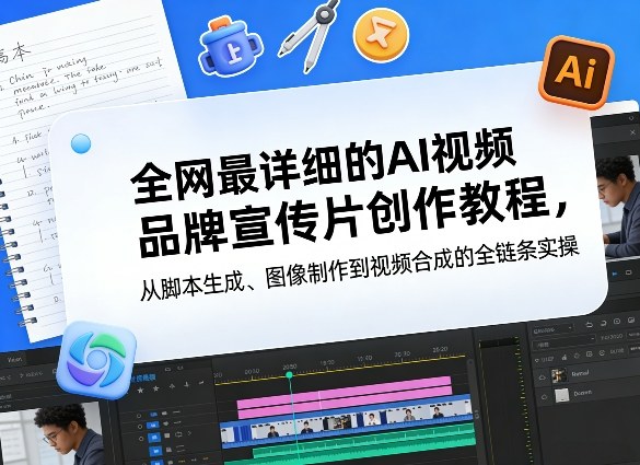 全网最详细的AI视频品牌宣传片创作教程，从脚本生成、图像制作到视频合成的全链条实操-智点网